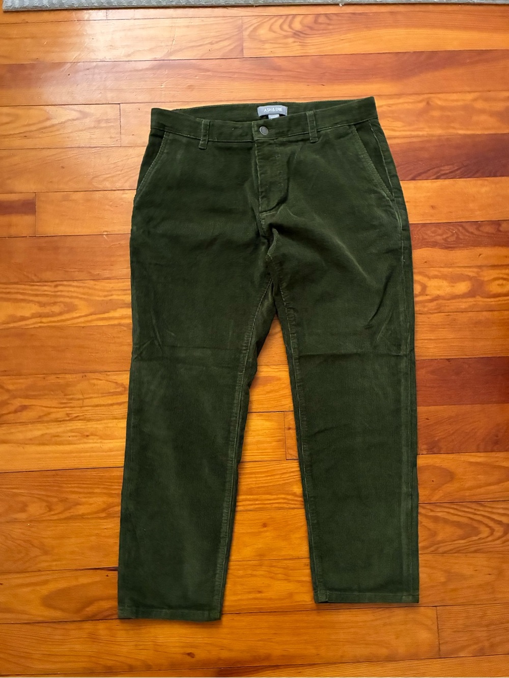 Forest Green Corduroy Men's Pants by Ash & Erie
